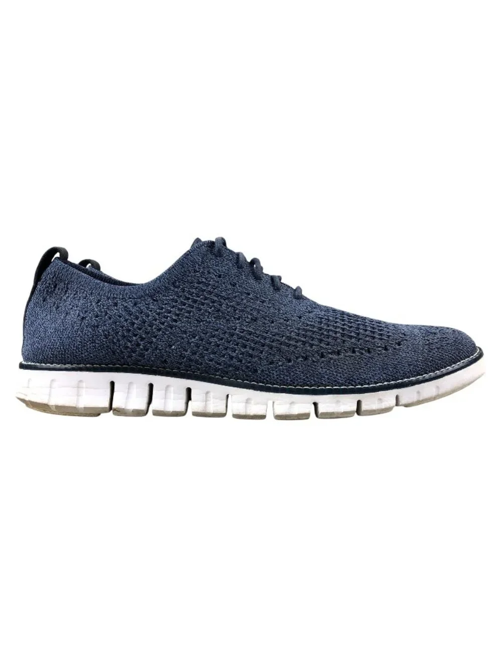 Cole Haan Men's Size 10M ZeroGrand Stitchlite Blue Wingtip Oxford Casual Shoes